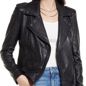 Treasure & Bond Leather Biker Jacket